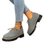 Damen modische Schnürschuhe mit robustem Profil R&B