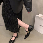 Damen elegante Ballerinas mit modischem Riemchen und komfortablem Fußbett EB