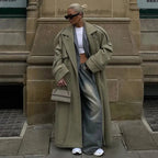 Damen Federgewicht Oversize-Mantel R&B