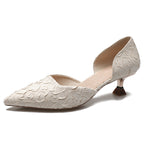 Damen elegante spitze Absatzschuhe