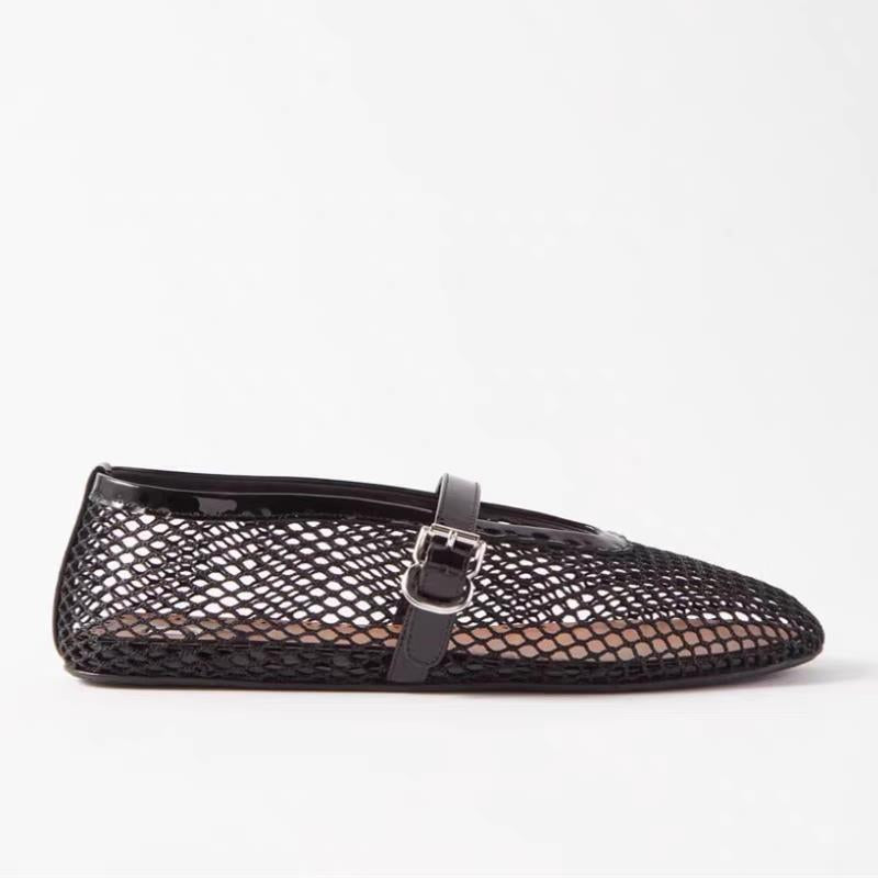 Damen Glitzernde Ballerinas mit dekorativem Riemen R&B