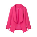 Damen elegante Blazerjacke mit lässigem Schnitt und modischem Revers R&B