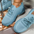 Damen Atmungsaktive Lauf-Sneaker mit elastischem Obermaterial und innovative Sohle R&B