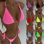 Damen Triangel-Bikini mit strukturierter Textur R&B