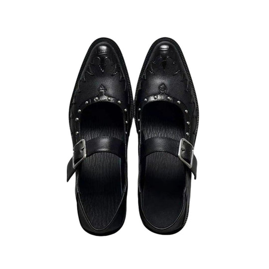 Damen elegante Slingback-Pumps mit dekorativer Schnalle R&B