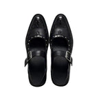 Damen elegante Slingback-Pumps mit dekorativer Schnalle R&B