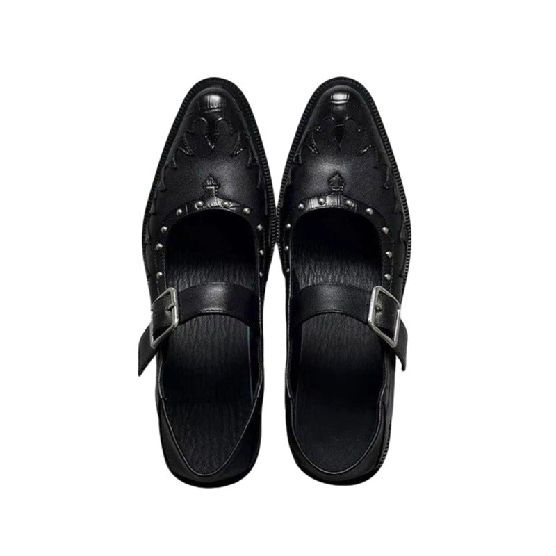 Damen elegante Slingback-Pumps mit dekorativer Schnalle R&B
