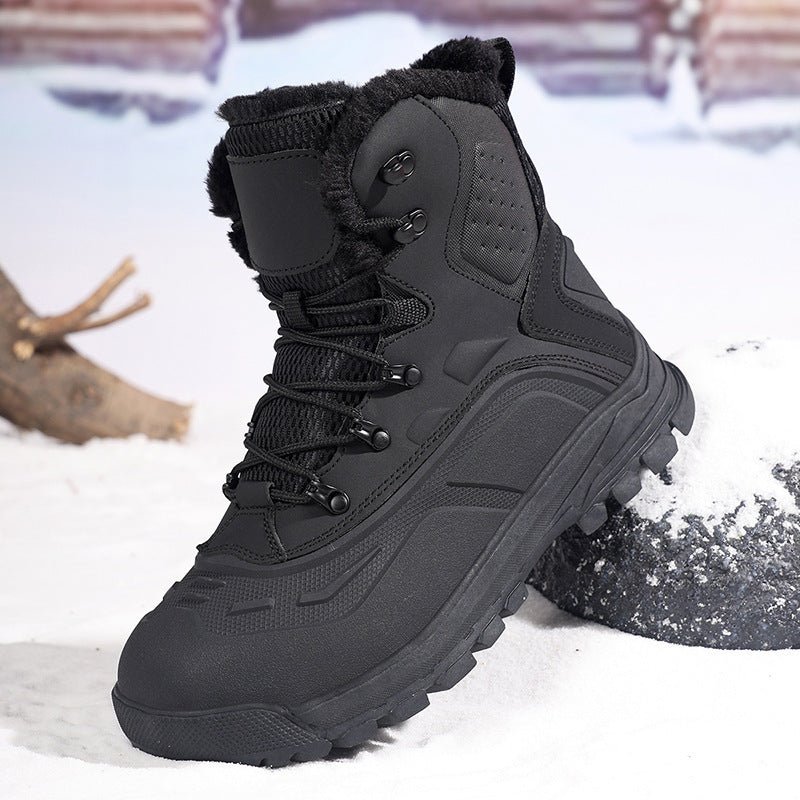 Damen wasserdichte Winterstiefel mit isolierender Fütterung und griffiger Profilsohle