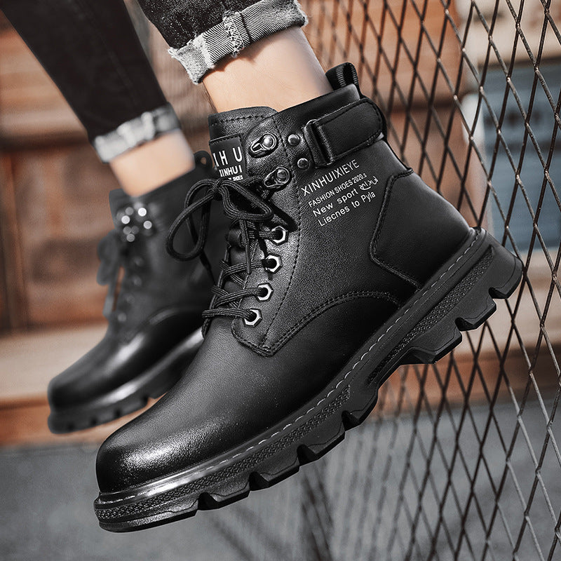 Herren robuste Schnürstiefel mit dämpfender Sohle R&B