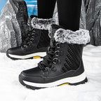 Damen isolierte Winterstiefel mit rutschfester Sohle und weichem Innenfutter R&B