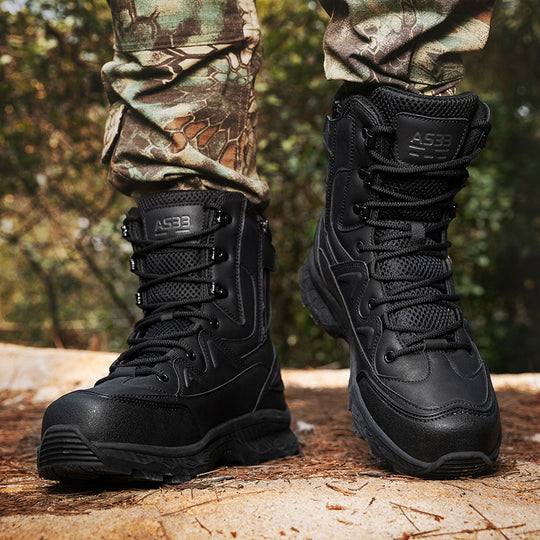 Herren modische Outdoor-Boots mit hohem Knöchelschutz und rutschfester Sohle R&B