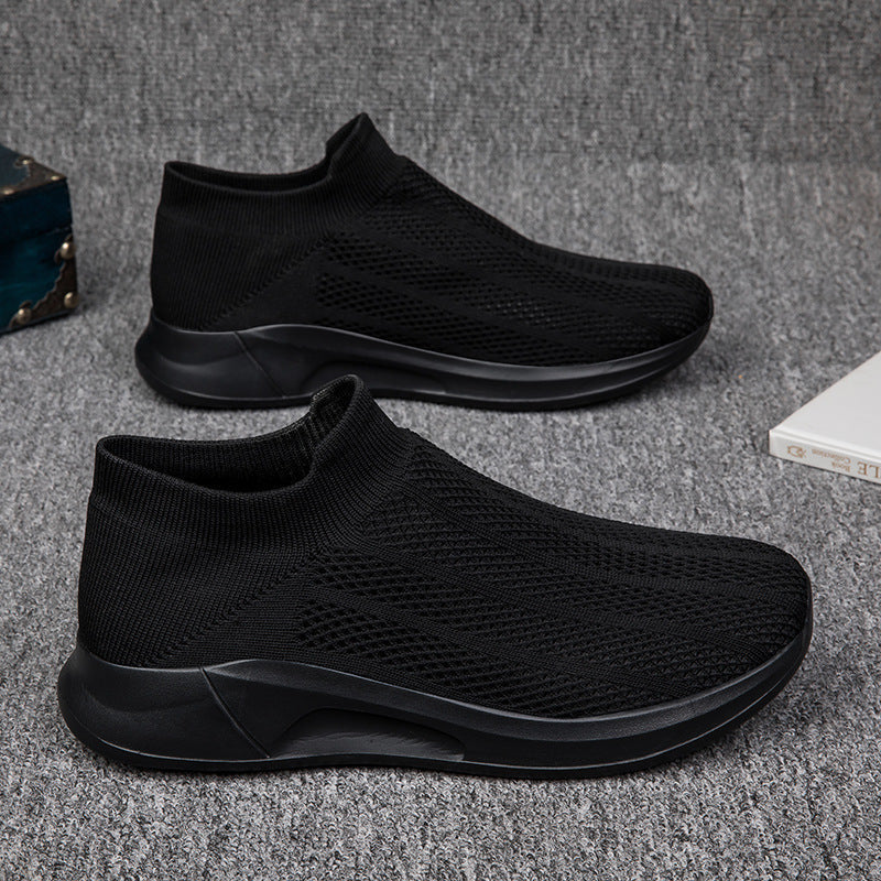 Damen Atmungsaktive Stricksneaker mit elastischem Schaft