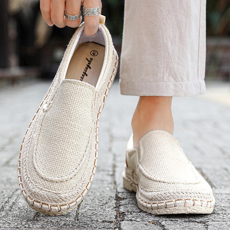 Damen Bequeme Slip-On Espadrilles mit elastischem Obermaterial und ökologischer Sohle R&B