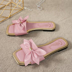 Damen Badesandalen mit eleganter Schleifenapplikation R&B