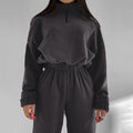 Damen Fleece-Pullover und Jogginghose mit engem Bund R&B