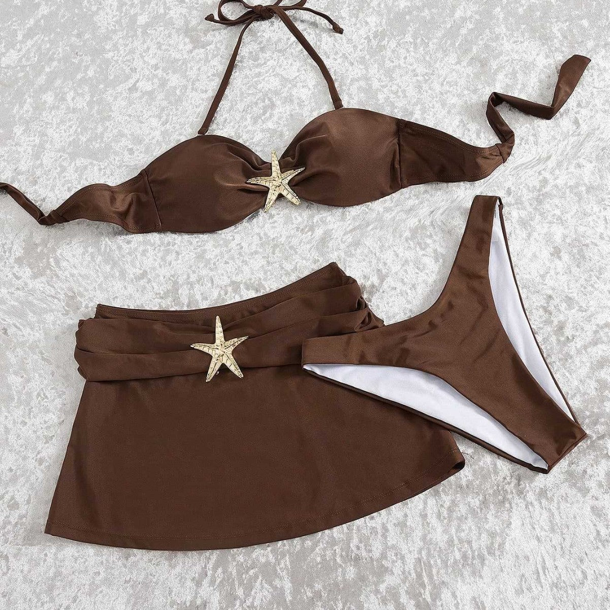Damen Bikini-Set mit luxuriösem Sternenakzent
