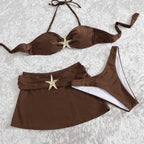 Damen Bikini-Set mit luxuriösem Sternenakzent R&B
