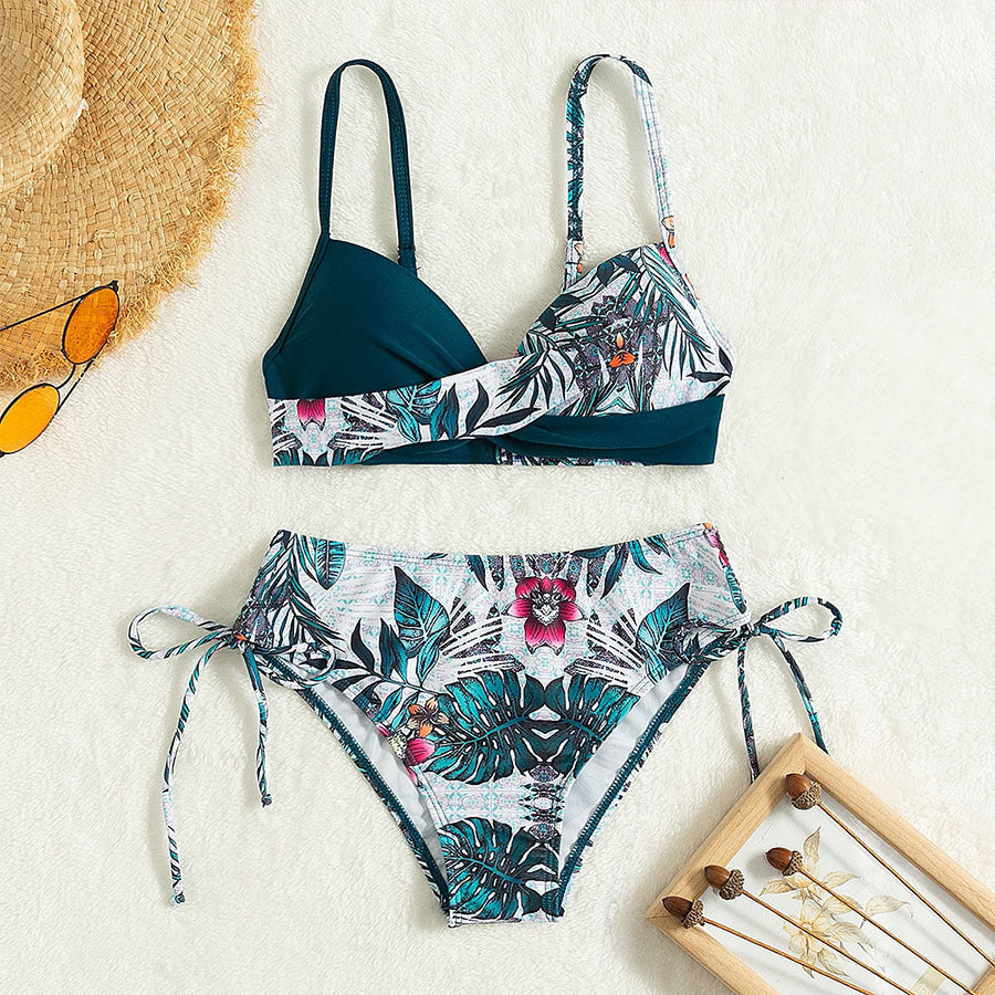 Damen Design-Bikini mit modernem Wickel-Detail R&B