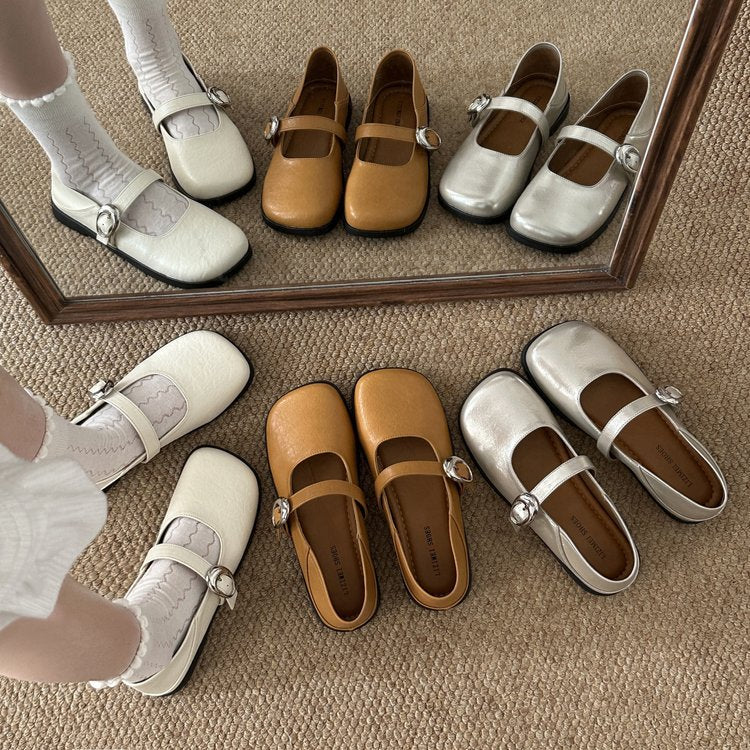 Damen elegante Mary Jane Schuhe mit geschmackvollem Riemchen und komfortablem Fußbett R&B
