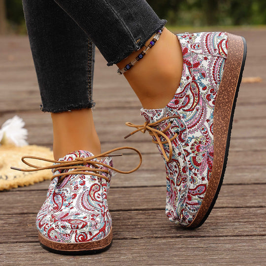 Damen modische und komfortable Sneaker mit buntem Design R&B
