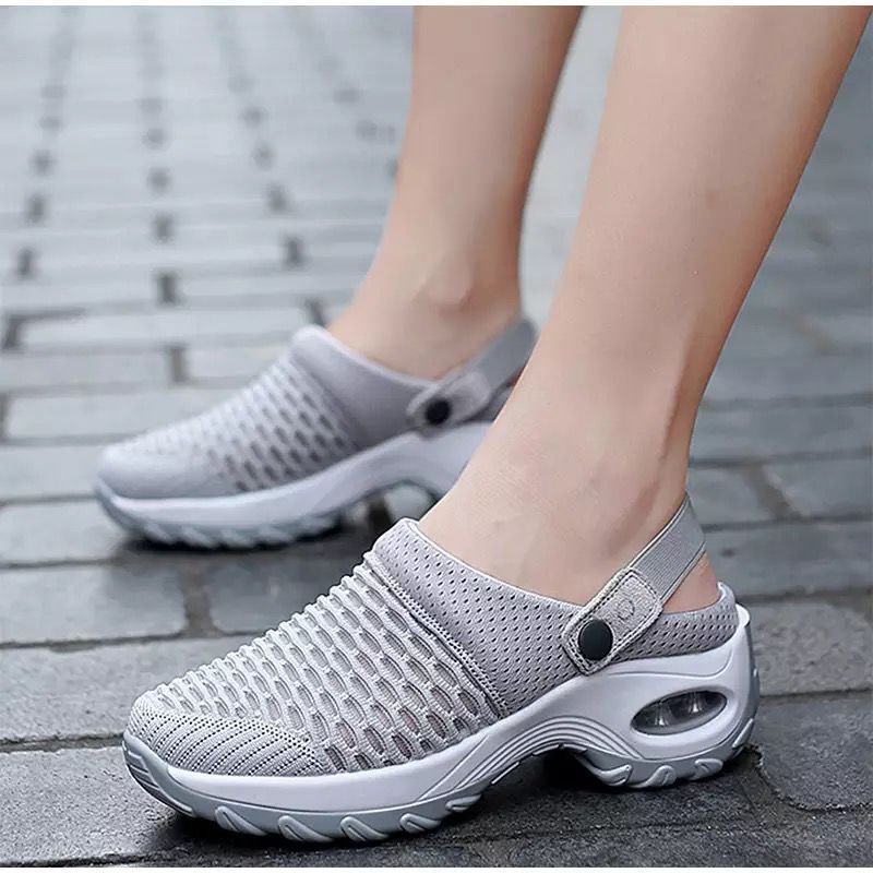 Damen Komfortable Freizeitsandalen mit atmungsaktiver Netzstruktur R&B