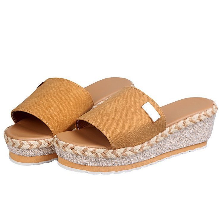 Damen Wedge-Pantoletten mit raffiniertem Riemendesign und bequemer Sohle R&B