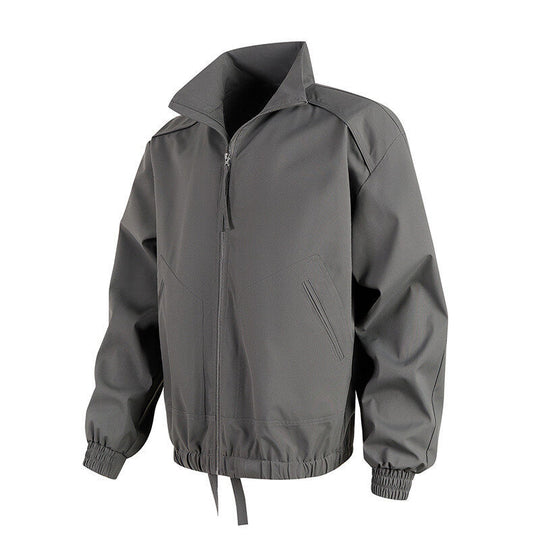 Herren lässige Übergangsjacke mit hohem Kragen und praktischen Taschen R&B