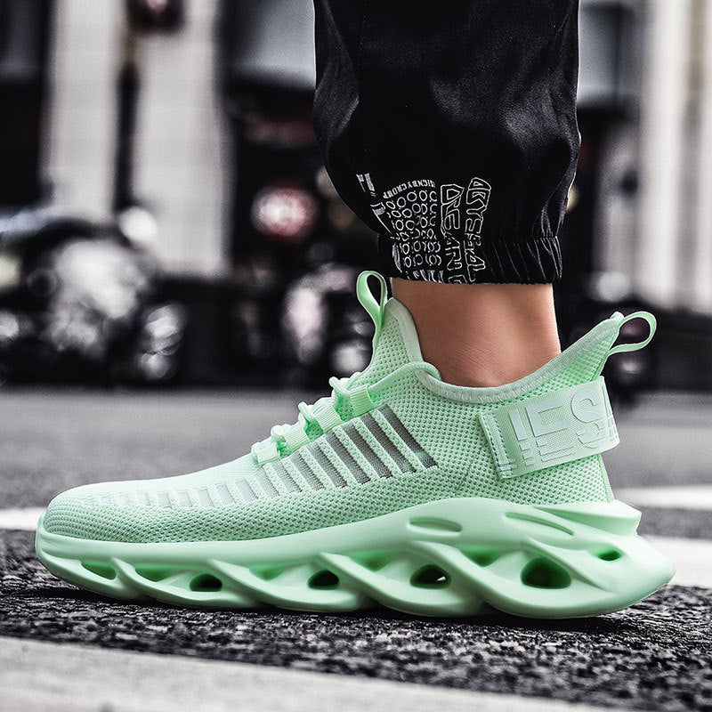 Damen Sportliche Hochleistungs-Sneaker mit atmungsaktiver Mesh-Oberfläche und flexibler Sohle R&B