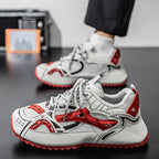 Damen Sportliche Straßen-Sneaker mit atmungsaktiver Mesh-Oberfläche und rutschfester Sohle R&B