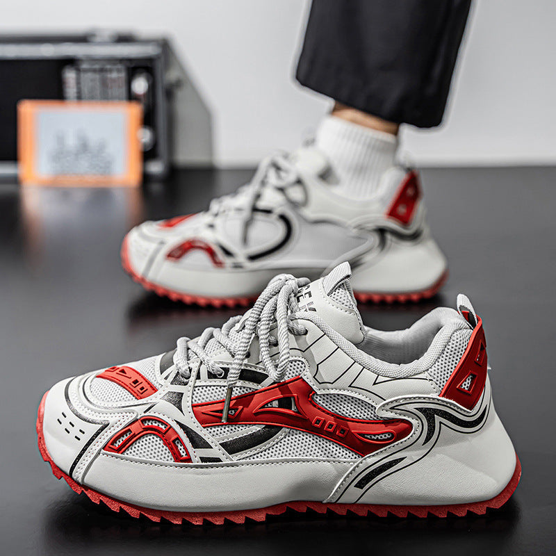 Damen Sportliche Straßen-Sneaker mit atmungsaktiver Mesh-Oberfläche und rutschfester Sohle R&B