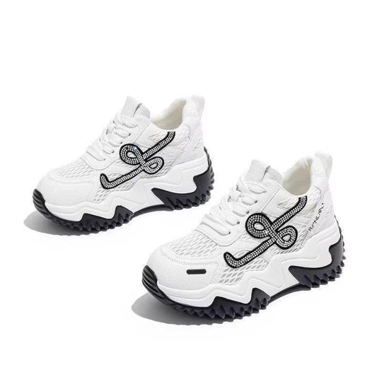 Damen Sportliche Chunky Sneakers mit atmungsaktivem Obermaterial R&B