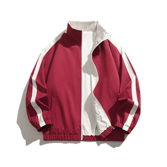 Herren sportliche Übergangsjacke mit elastischen Bündchen und praktischen Reißverschlusstaschen R&B