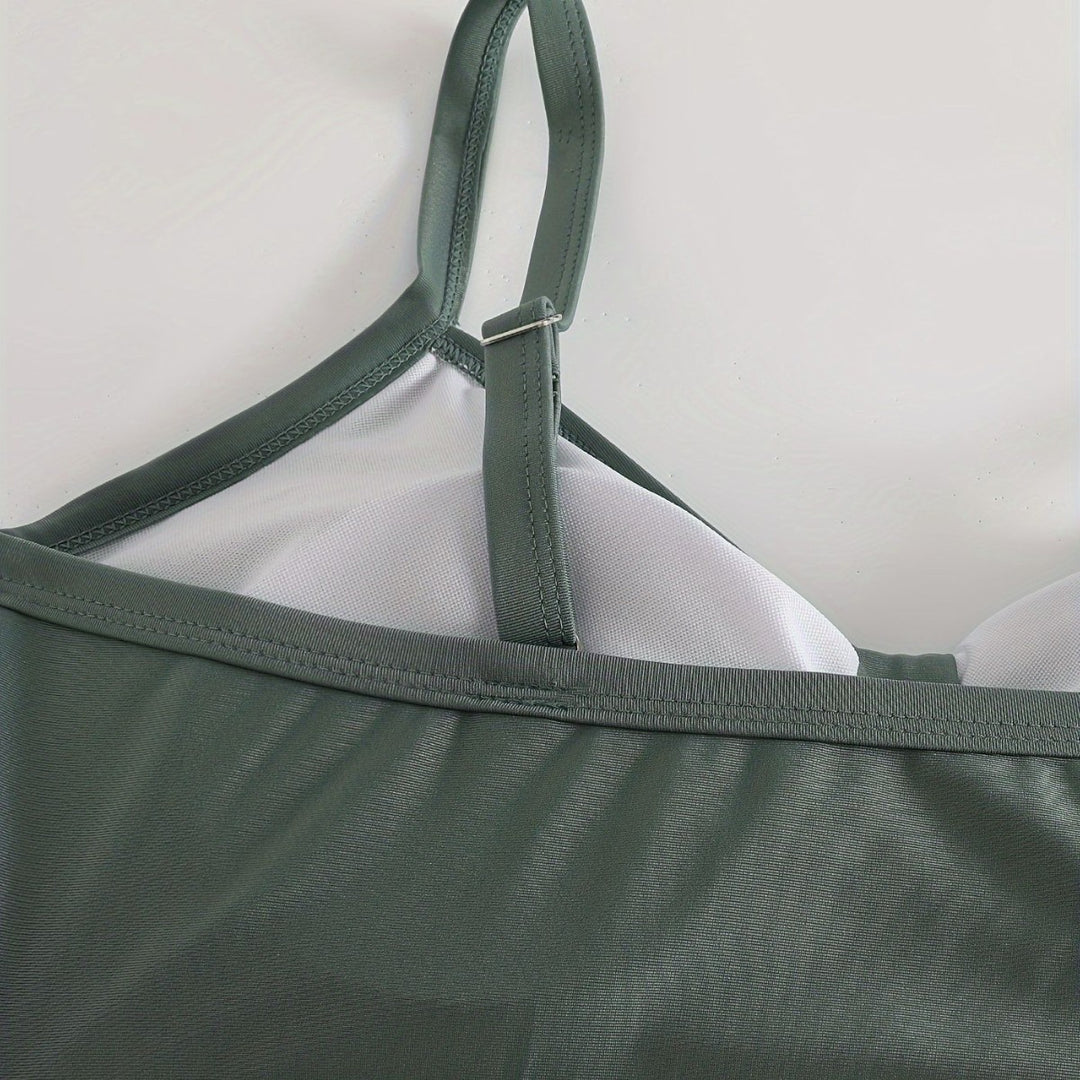 Damen Sportliches Bikini-Set mit innovativem Rüschendesign R&B