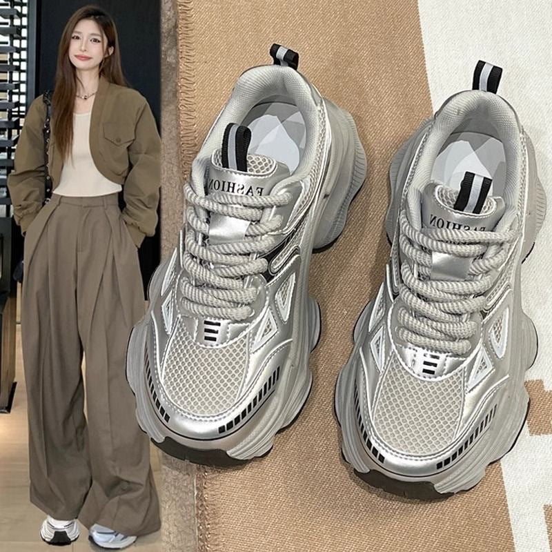 Damen Sportliche Sneaker mit atemberaubendem Mesh-Design und dämpfender Sohle R&B