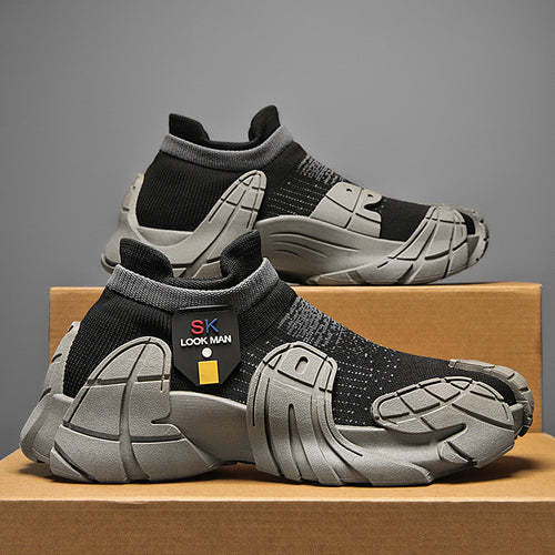 Damen Sportliche Slip-On Sneakers mit rutschfester Sohle und flexiblem Design R&B