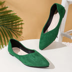 Damen elegante Ballerina-Schuhe mit spitzem Design und komfortabler Innensohle