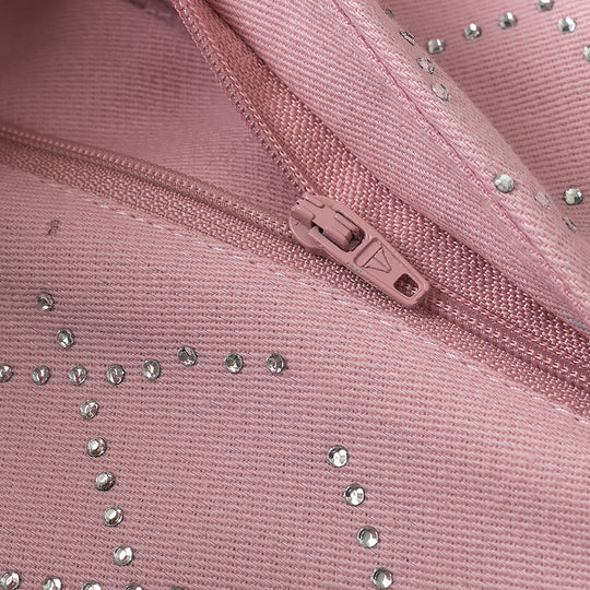 Damen weite Stoffhose mit Jacquard-Muster R&B