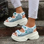 Damen Sportliche Sandalen mit verstärktem Riemendesign und komfortabler Sohle R&B