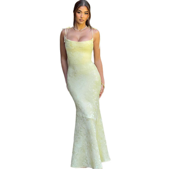 Damen Elegantes Abendkleid mit floralem Muster und verstellbaren Trägern R&B