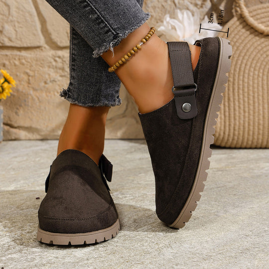 Damen Komfortable Clogs mit verstellbarem Riemen R&B