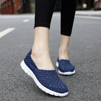 Damen Bequeme Schlupfschuhe mit atmungsaktiver Struktur und rutschfester Sohle