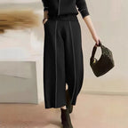 Damen elegante Culotte mit dekorativen Steppnähten R&B