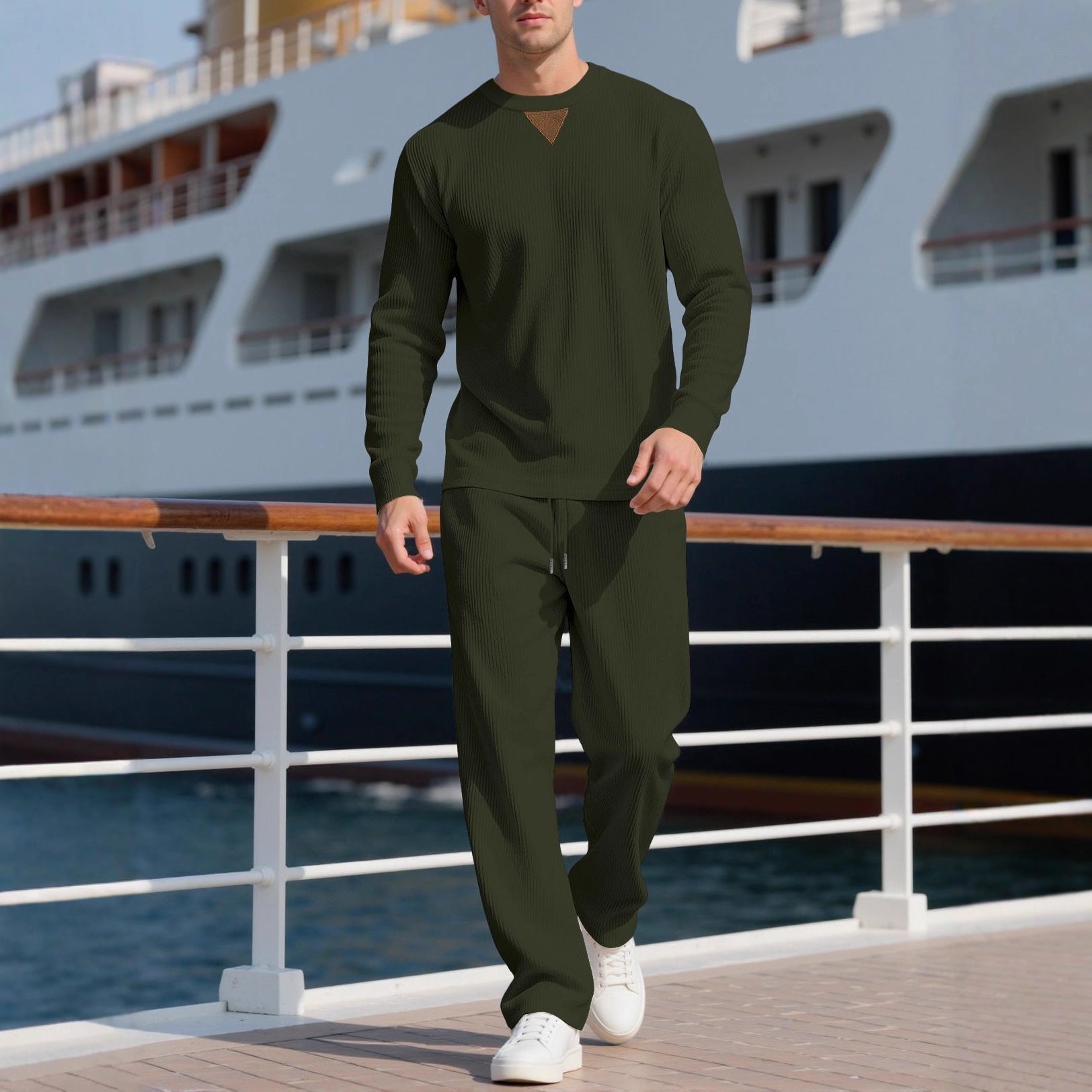 Herren lässiger Pullover und Jogginghose Set R&B