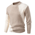 Herren modischer Strickpullover mit einzigartigem Zopfmuster und modernem Design R&B