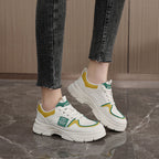 Damen Sportliche Chunky Sneakers mit atmungsaktiver Oberflächenstruktur R&B