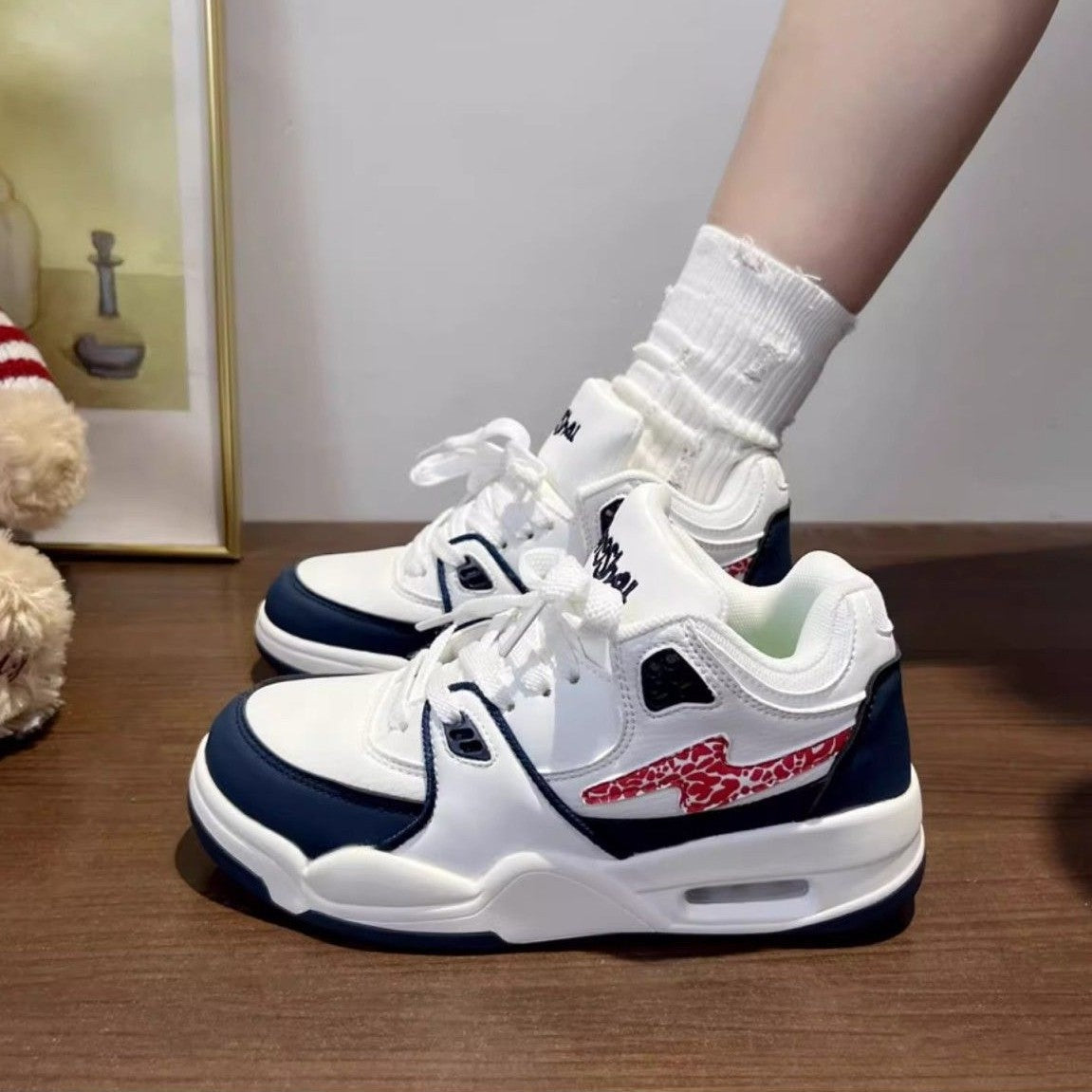 Damen Sportliche Sneakers mit atmungsaktivem Obermaterial und dämpfenden Eigenschaften
