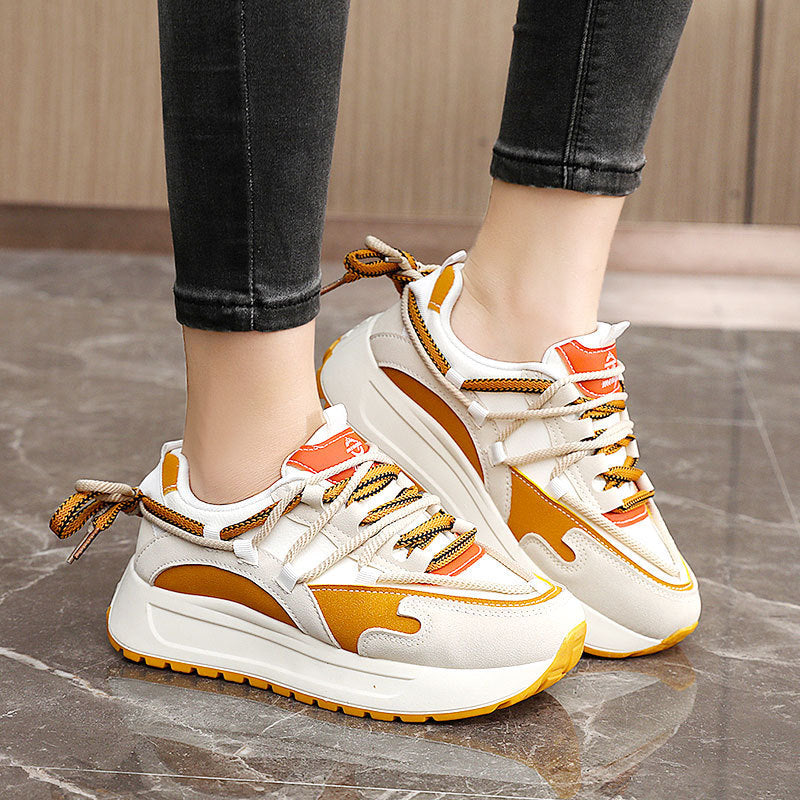 Damen Sportliche Chunky Sneakers mit atmungsaktiver Mesh-Oberfläche und dämpfender Laufsohle R&B