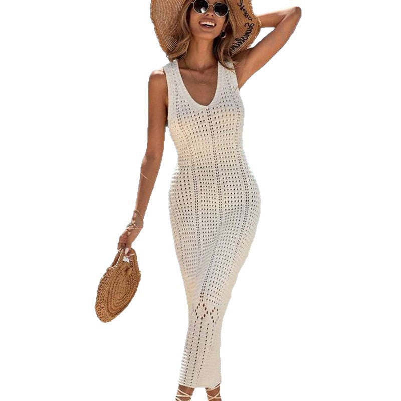Damen modisches Häkel-Strandkleid R&B