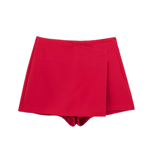 Damen sportliche Shorts mit elegantem Layering-Design R&B