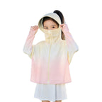 Unisex nan Kinder UV-Schutz-Sonnenjacke mit verlängerter Rückenpartie, Kapuze und Daumenlöchern  R&B